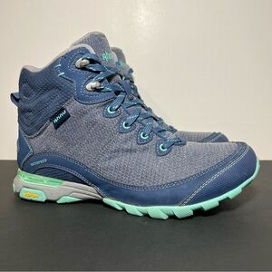 Womens AHNU x TEVA Sugarpine II Waterproof Blue Outdoor Hiking Boots / Size 9
